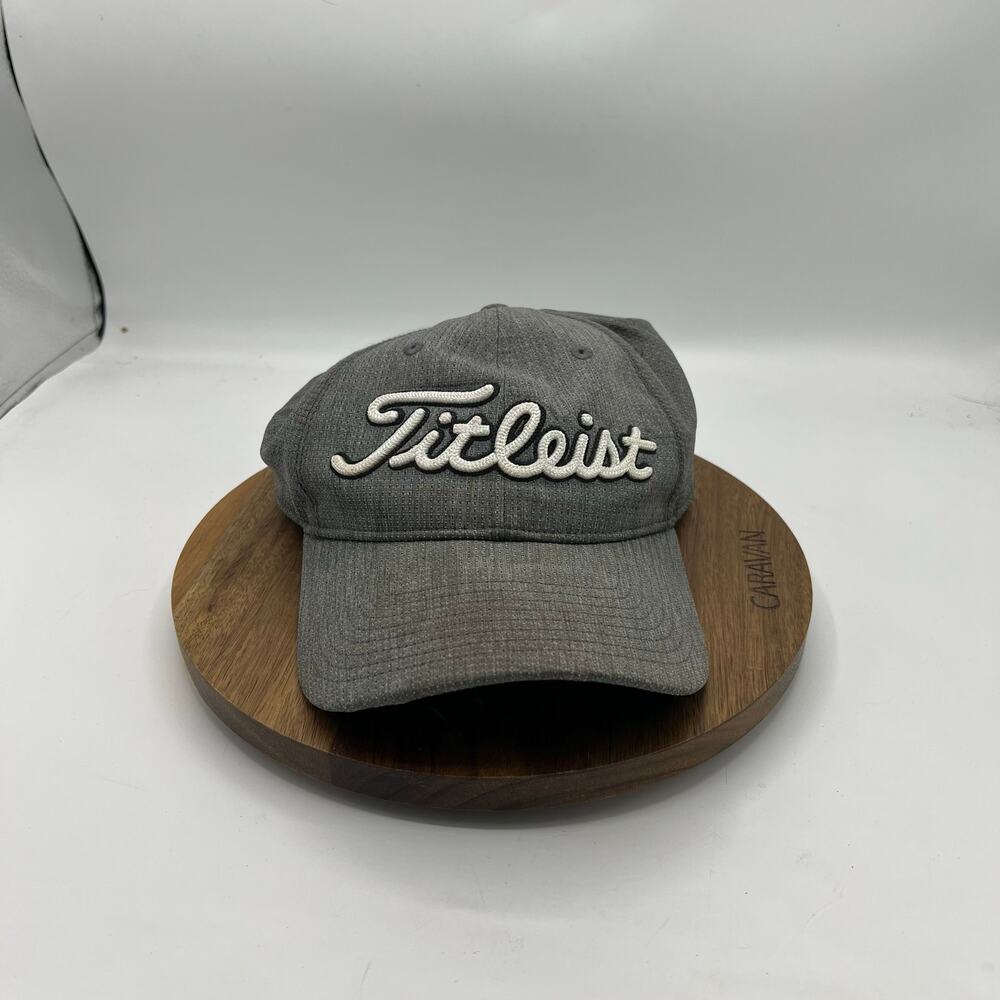 Titleist Gray Performance Golf Hat Adjustable Str… - image 1